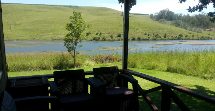 Mearns Dam fishing at Station House porch