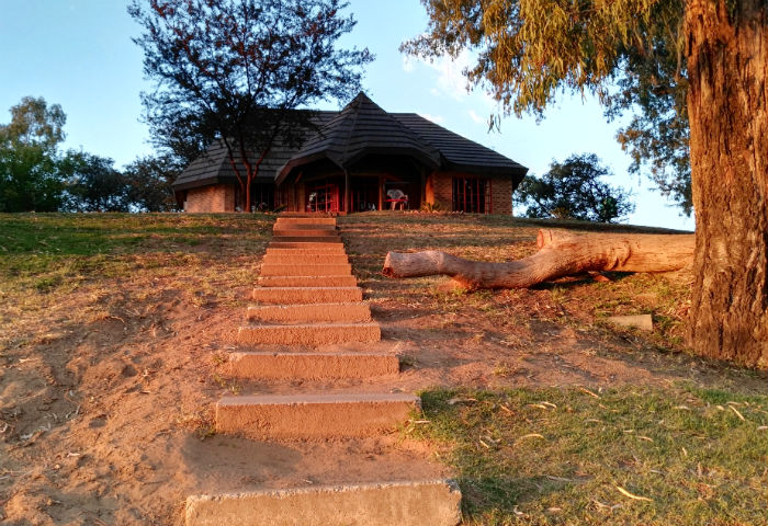 flamingos vaal river view of house