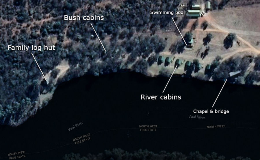 vaal de sioleh vaal river accommodation map