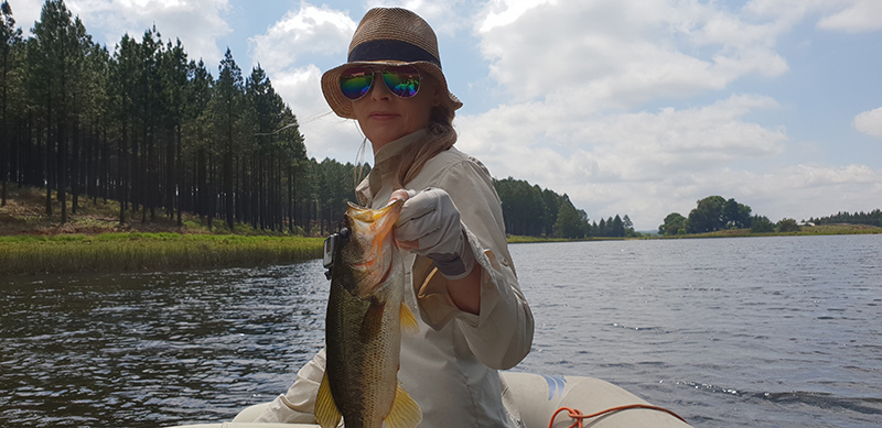 A big bass caught at Little Scotland