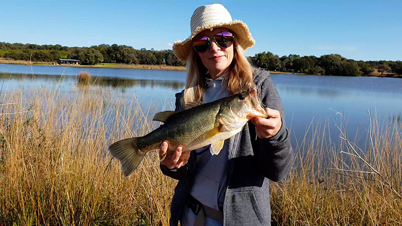 A nice bass caught at Hartebeesfontein