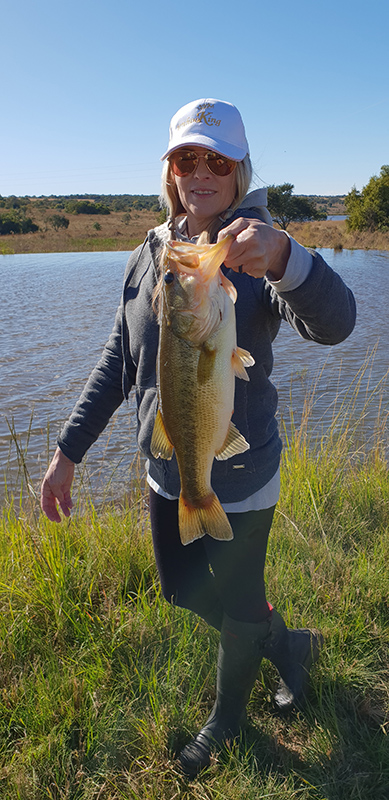 A big bass caught at Hartebeesfontein