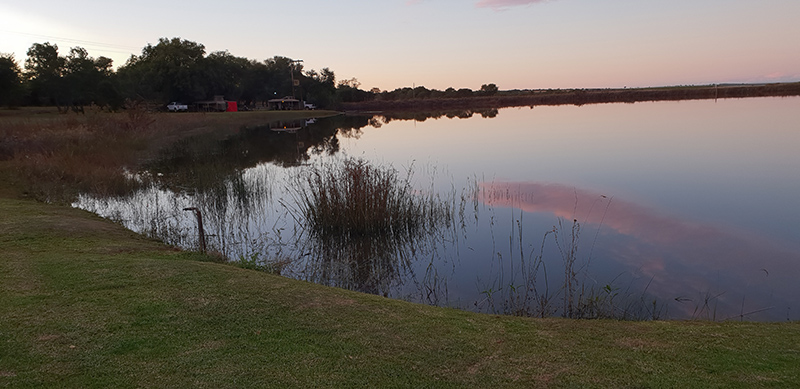 The camping area at Hartebeesfontein