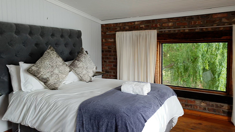 The main bedroom at Willow Tree Cottage