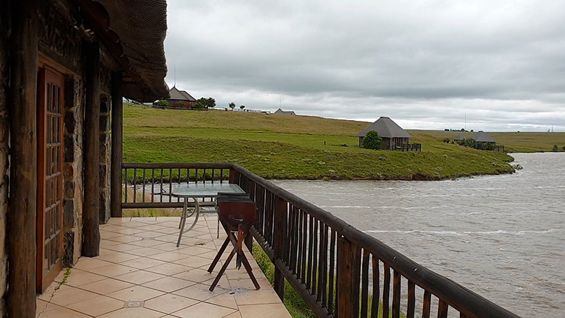 The porch at the jetty chalet, Aqua Villa