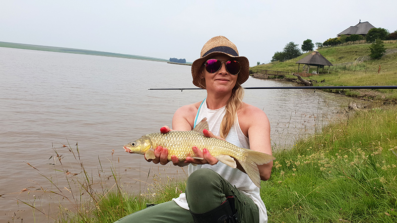 A yellowfish caught at Aqua Villa, Grootdraai Dam