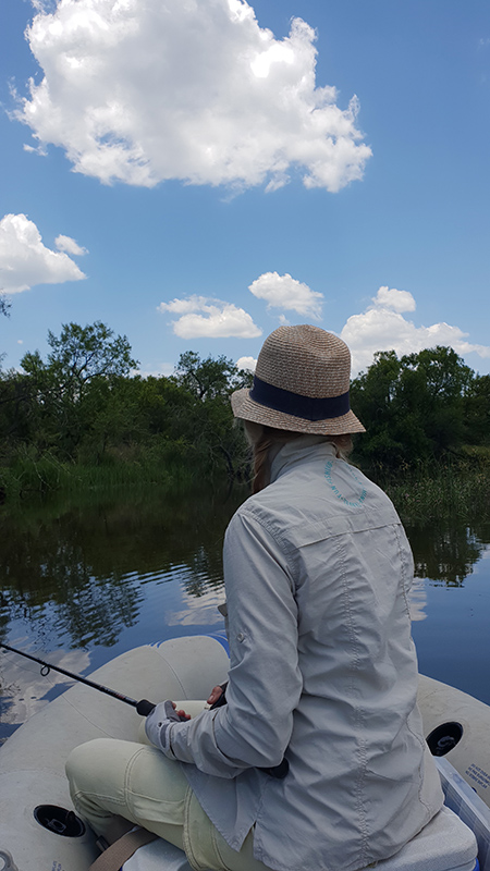 Fishing the river section at Koster Dam