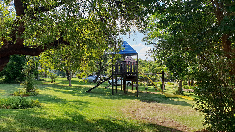 The play area at Apache Resort, Koster Dam
