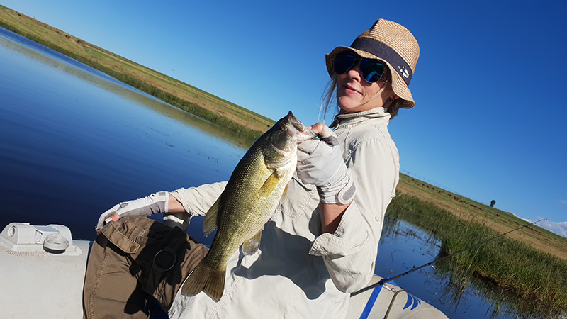 A nice bass caught at Little Long Creek