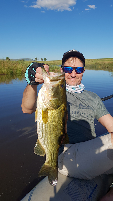 A big bass caught at Little Long Creek