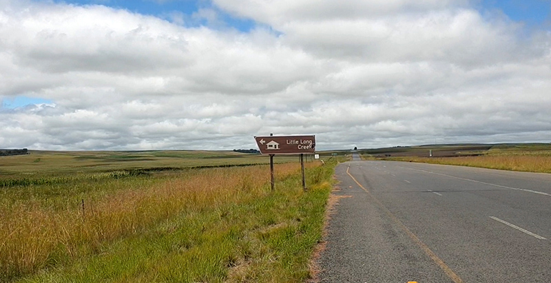 The Little Long Creek sign