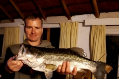 Night fishing always delivers a couple of nice bass