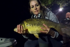 My new pb mirror carp! He weighed in at 3.5kg and put up quite a fight.