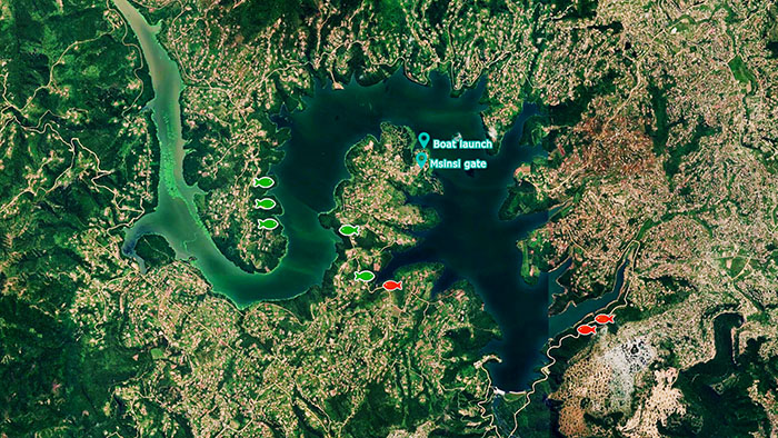 inanda dam map