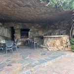 View of pool bar area at Tolderia damhouse