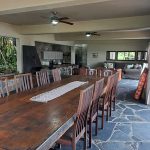 View of living area at Tolderia damhouse