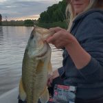 Willow tree cottage boat bass fishing sunset