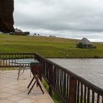 Grootdraai dam view of chalet porch