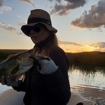 Little Long Creek bass caught at sunset