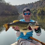 Big bass caught in Olifants River at Presidentsrus