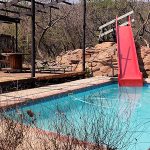 Pool at the cabin on the Olifants River in Presidentsrus