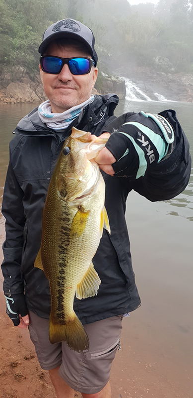 Nice bass caught at Ebenezer Dam below Stanford Lake Lodge