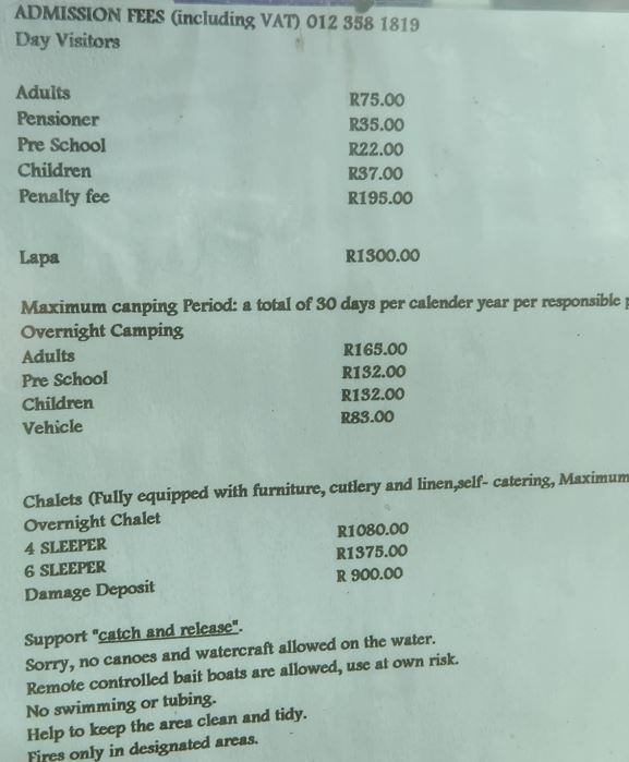 rietvlei prices 2025